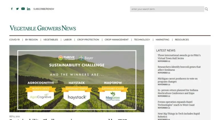 Vegetable Growers News