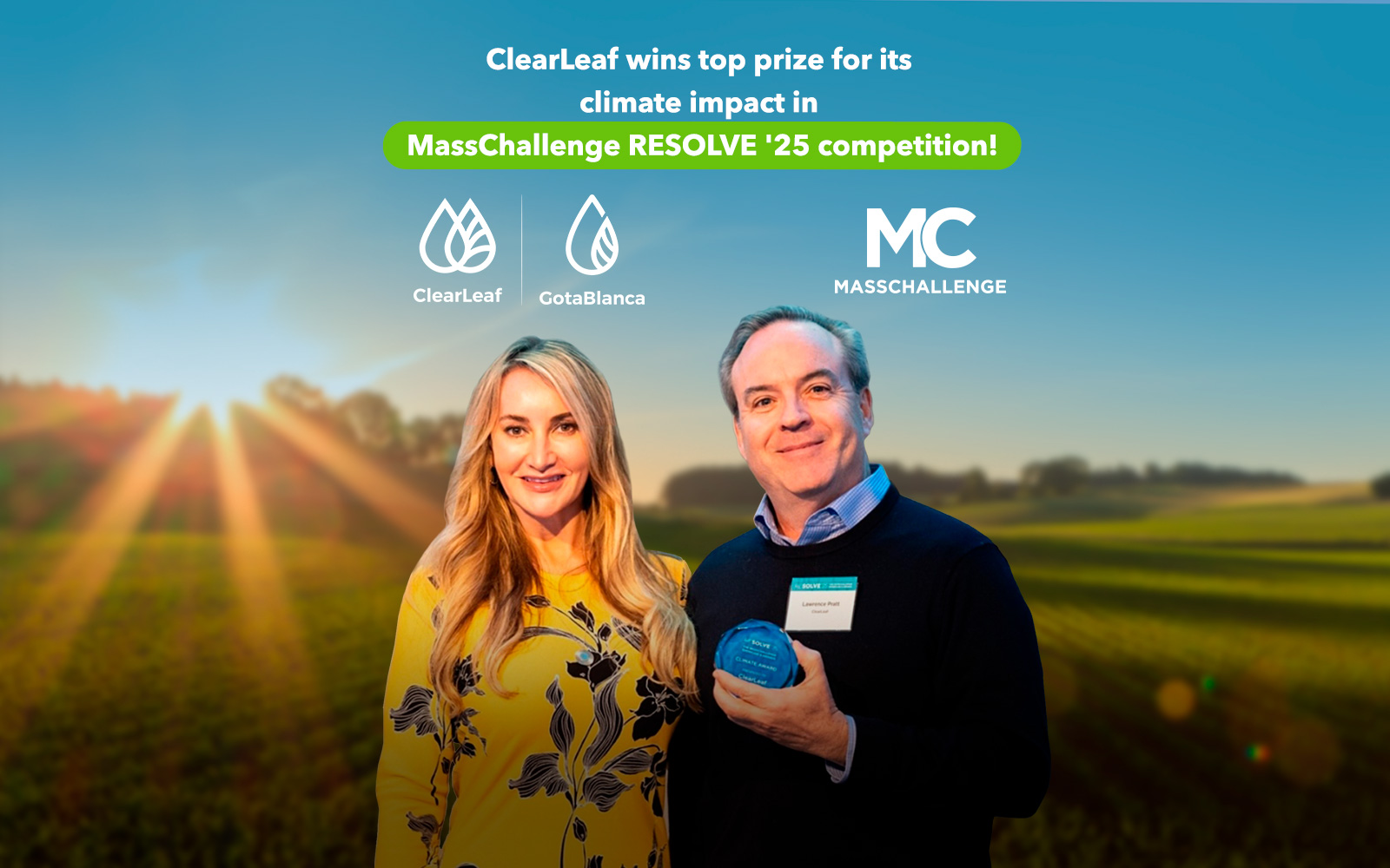 ClearLeaf Wins Top Prize for Its Climate Impact in MassChallenge RESOLVE ’25 Competition